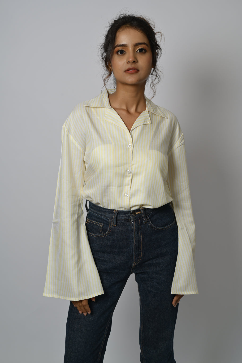 Striped Bell Sleeve Shirt