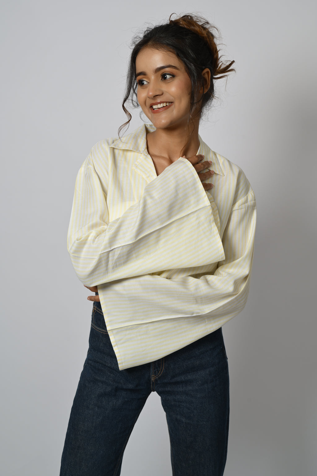 Striped Bell Sleeve Shirt