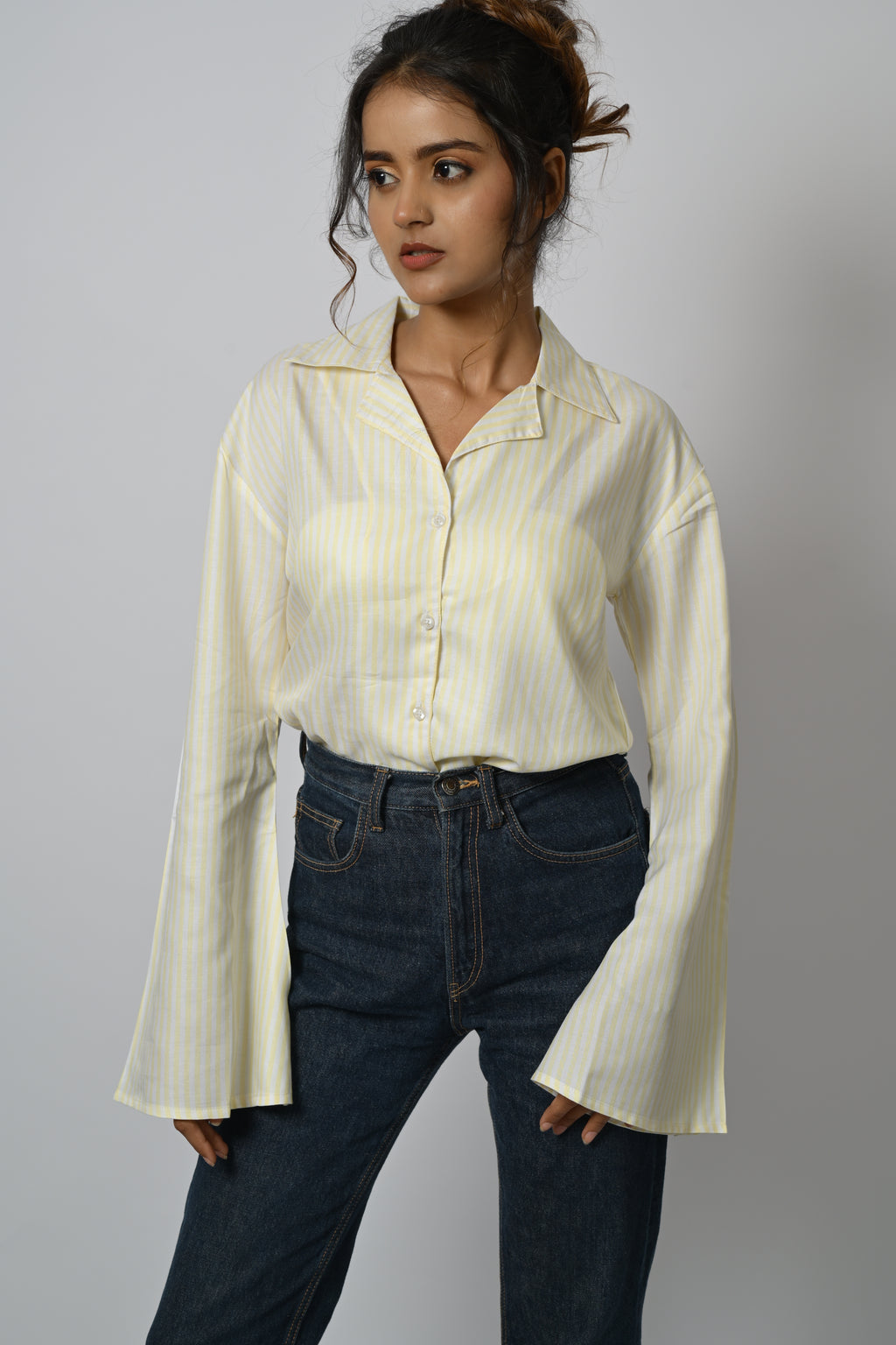 Striped Bell Sleeve Shirt