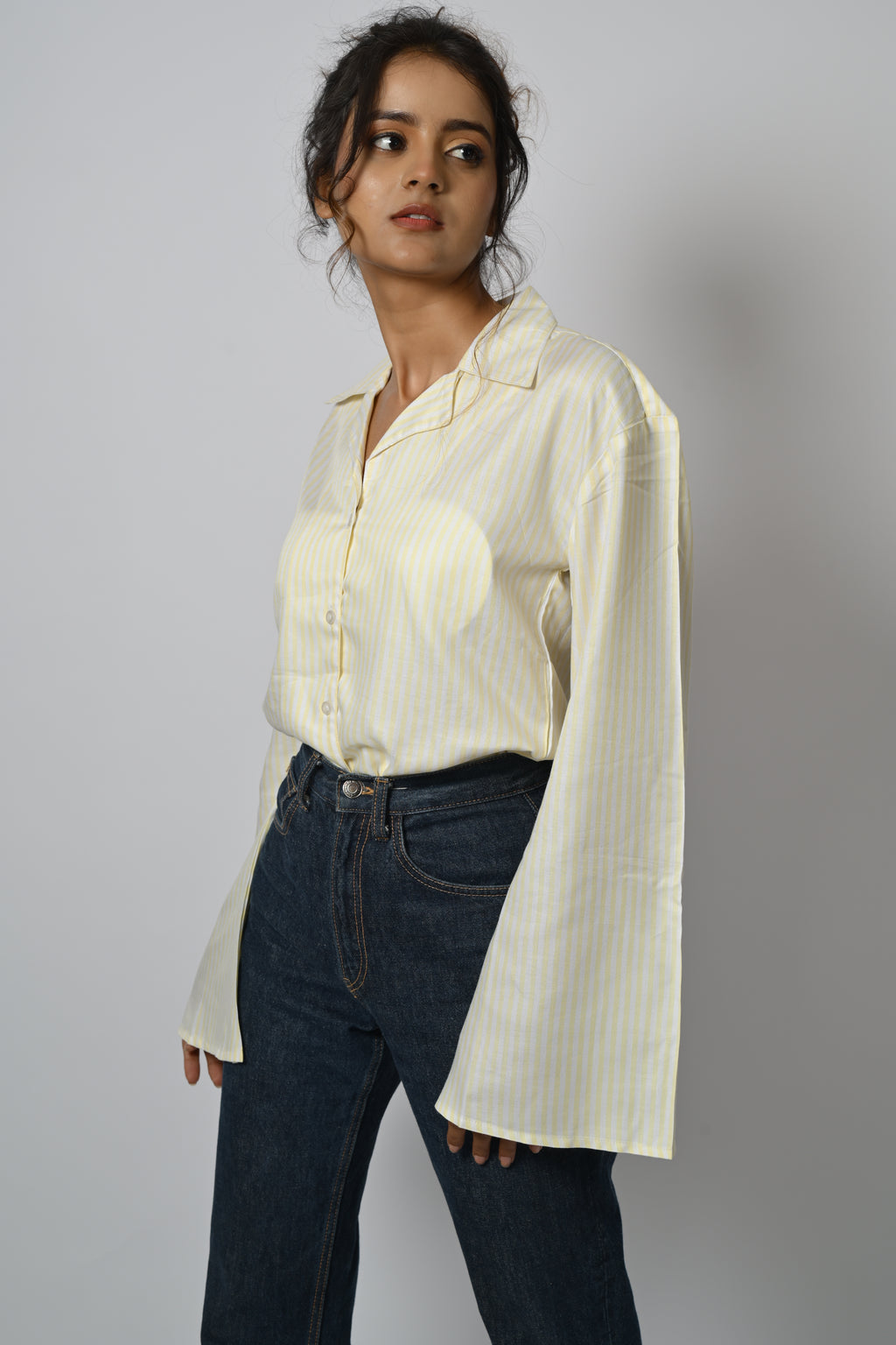 Striped Bell Sleeve Shirt