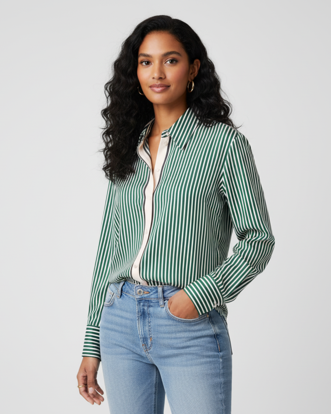 Green Stripes Shirt