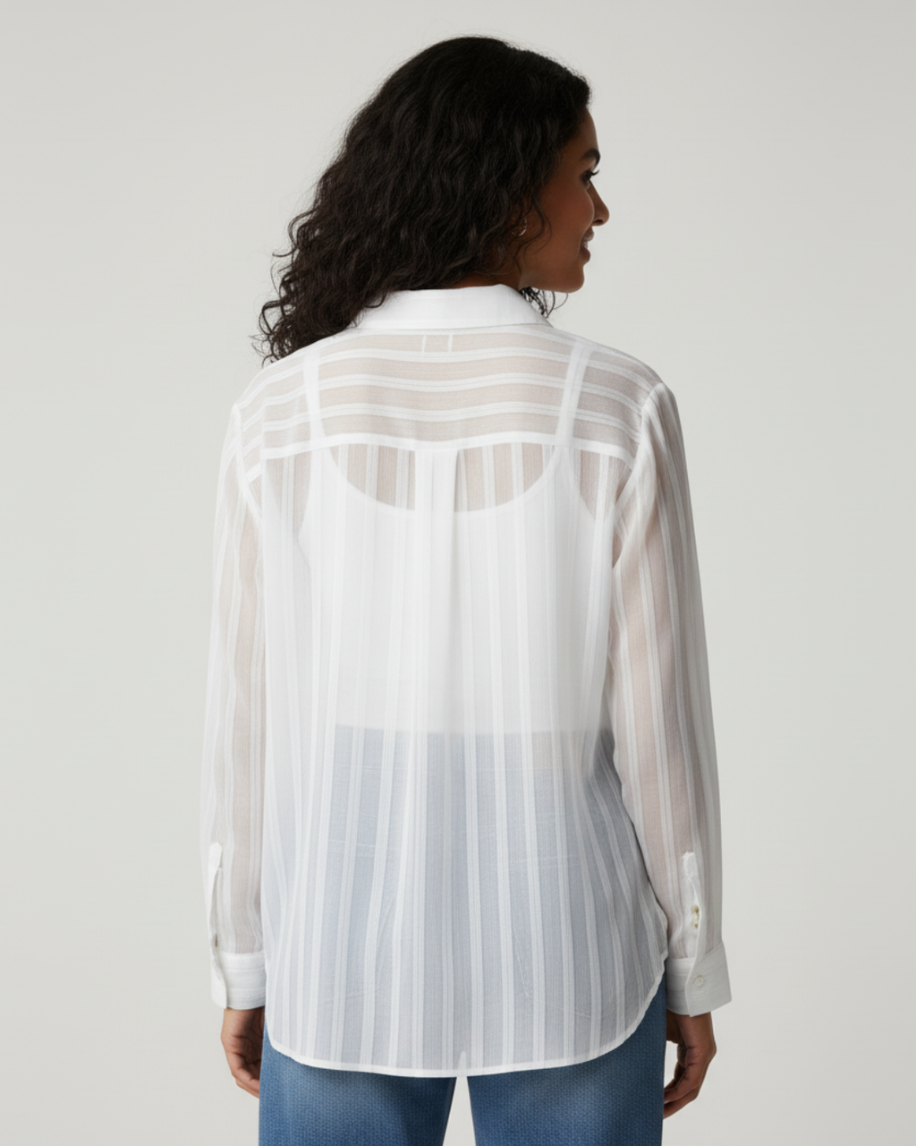 Striped Cotton - Silk Shirt