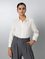 Lyocell Fluid Striped Shirt